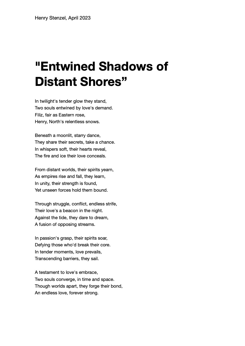 First page of Entwined Shadows of Distant Shores